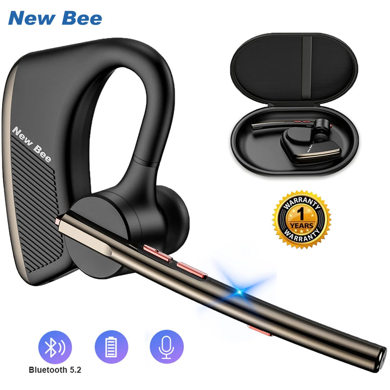 Fone de Ouvido New Bee - Fone Bluetooth sem Fio